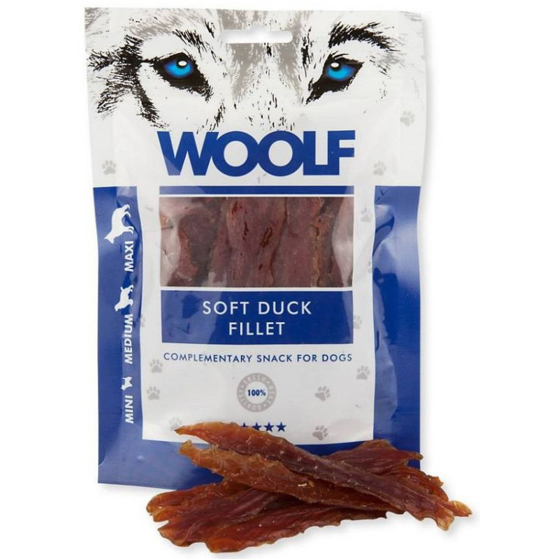 Woolf przysmak soft duck fillet dla psa 100g