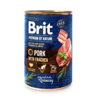 Brit premium by nature pork with trachea - mokra karma dla psa - 400 g