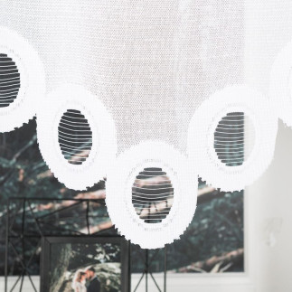 Diaskia panel żakardowy gotowy, szerokość 160 x wysokość 140cm, kolor 001 biały