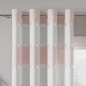 Tkanina dekoracyjna kolor biało - różowy szer. 150 cm.
