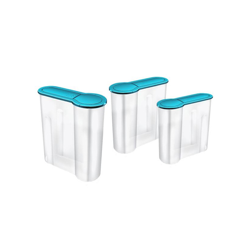 Komplet 3 pojemników na płatki Domotti