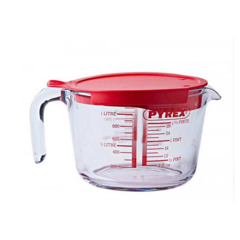 Dzbanek miarowy z plastikową pokrywką 1 l PYREX Dzbanek miarowy z plastikową pokrywką 1 l PYREX