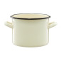 Garnek emaliowany prosty kremowy Emalia Olkusz 16 cm 2 l Garnek emaliowany prosty kremowy Emalia Olkusz 16 cm 2 l