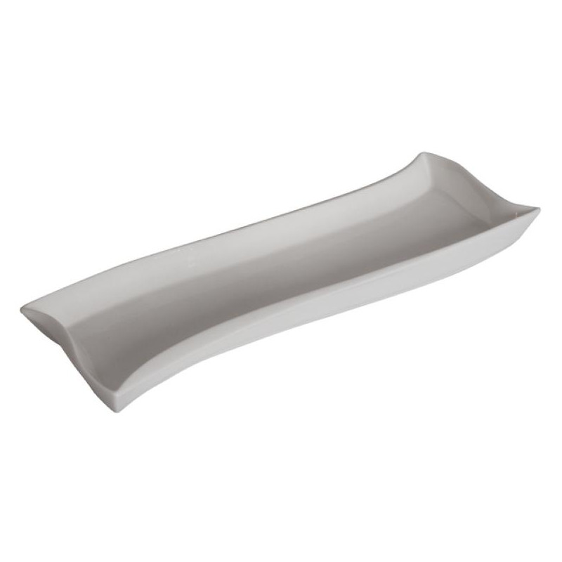 Półmisek Salsa Fala 35 x 12 cm biały AMBITION