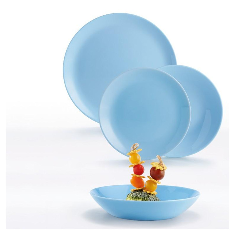 Serwis obiadowy dla 6 os 18 el niebieski Light Blue Diwali
