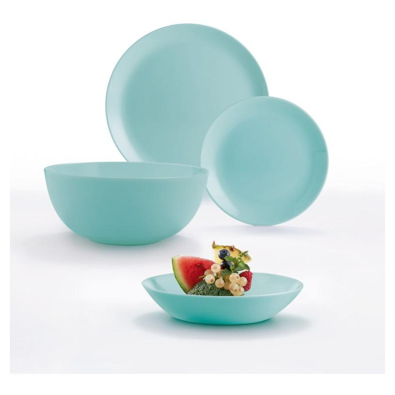 Serwis obiadowy dla 6 osób Diwali Light Turquoise 19-el