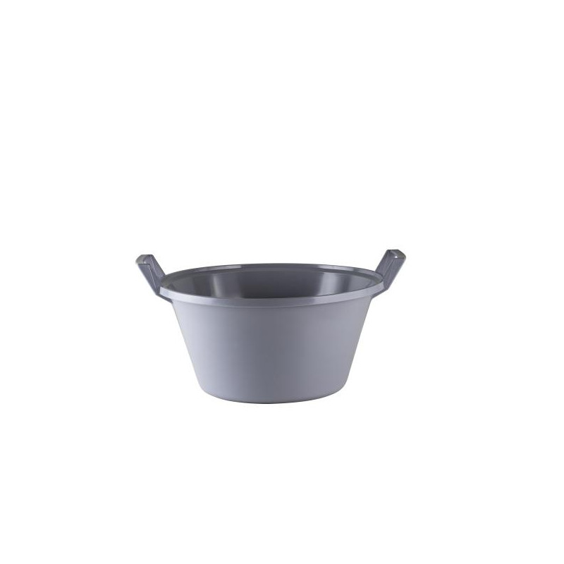 JO-MAJA MISKA OKRĄGŁA Z UCHW.9L(35CM) SZARY