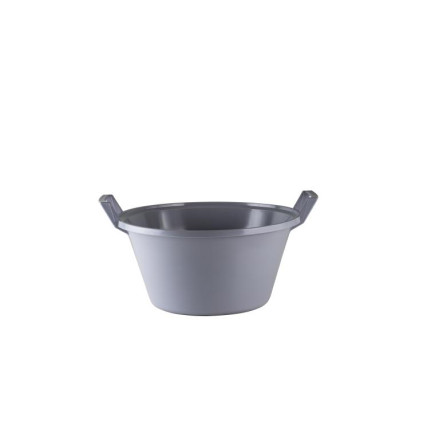 JO-MAJA MISKA OKRĄGŁA Z UCHW.9L(35CM) SZARY