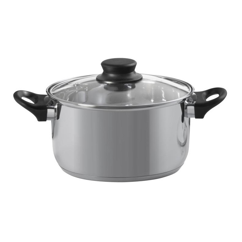 Garnek ze stali nierdzewnej z pokrywką Lima 18 cm