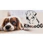 Legowisko dla psa 145 x 115 czerwone kingdog