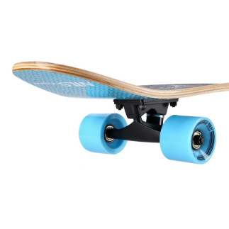 Longboard nils extreme skull wood skate