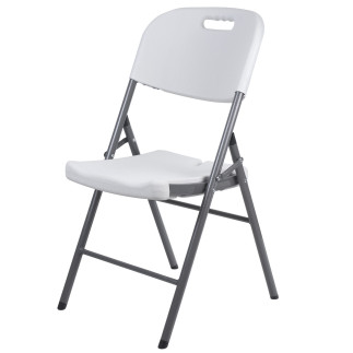 Składane krzesło cateringowe/ogrodowe/bankietowe/weselne greenblue, max. 250kg, białe, mocne, 88x50x45cm, gb375