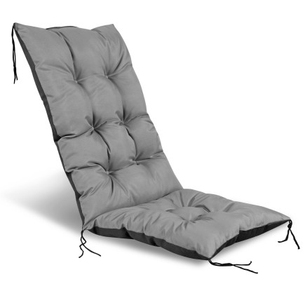 Poduszka ogrodowa na krzesło, szara 50x50x80 cm