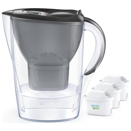 Dzbanek filtrujący brita marella+3 maxtra pro pp (grafitowy   2,4l)