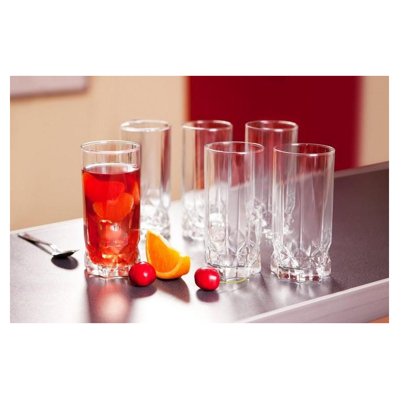 Komplet 6 szklanek wysokich Diamond 325 ml