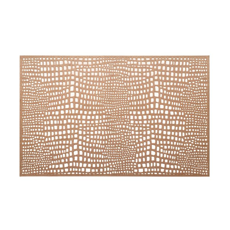 Mata stołowa Glamour PVC/PS Prostokątna miedziana 30 x 45 cm