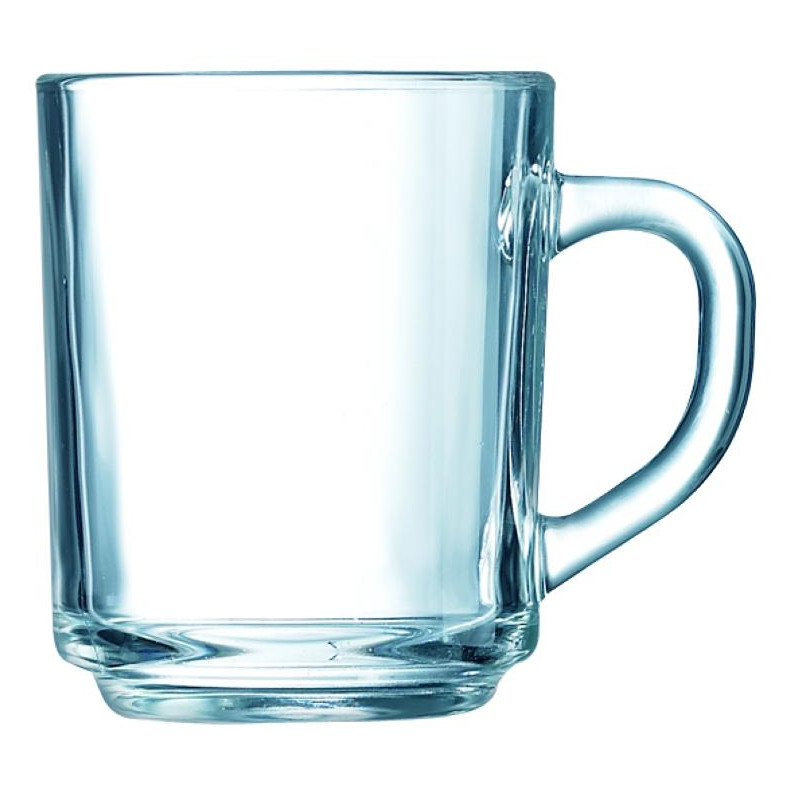 Komplet 6 szklanych kubków 250 ml. MUG Komplet 6 szklanych kubków 250 ml. MUG