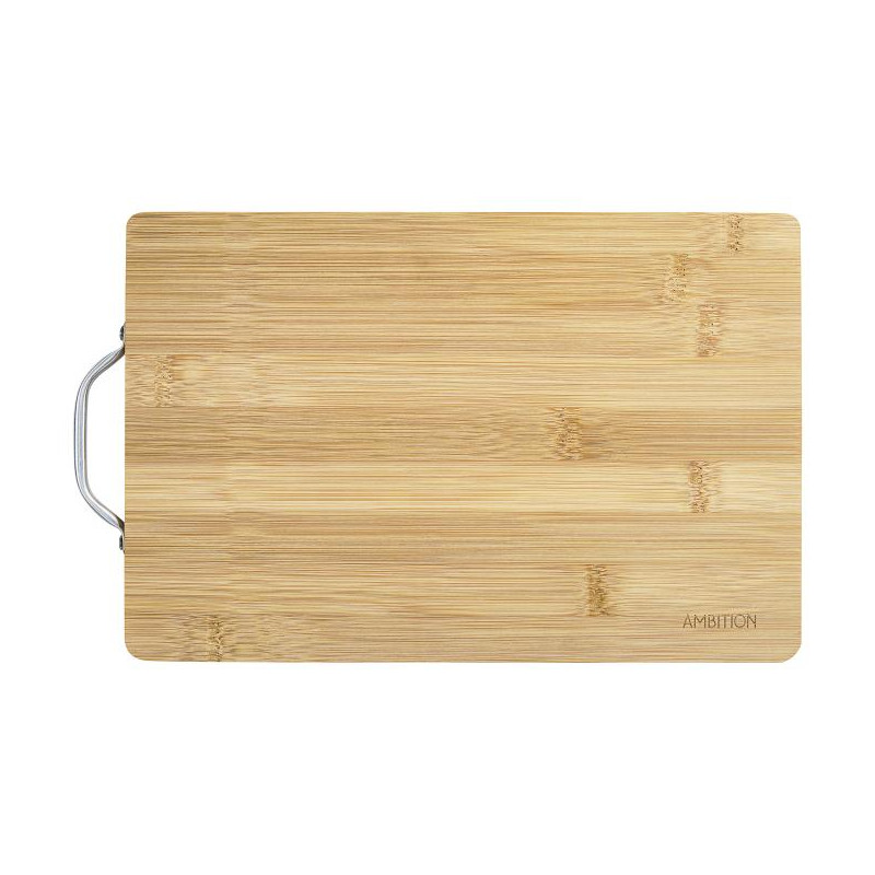 Deska bambusowa do krojenia Paloma 30 x 20 x 1,5 cm z uchwytem metalowym