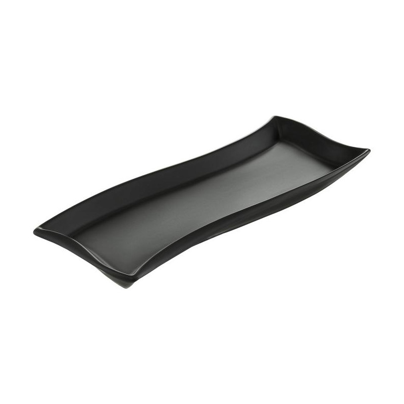 Półmisek Salsa Fala 30 x 10 cm czarny