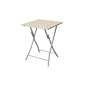 Stolik turystyczny Flower Ecru 60 x 60 cm PATIO