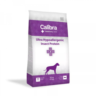 Calibra veterinary diets ultra hypoallergenic insect -karma dla psa - 12 kg