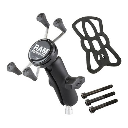 Ram mount uchwyt x-grip™  montowany do kierownicy motocykla ze śrubami m8 ram-b-367-un7u