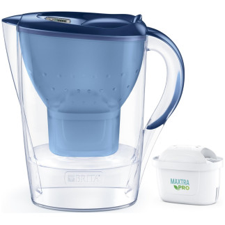 Dzbanek filtrujący brita marella+1 maxtra pro pp (niebieski   2,4l)