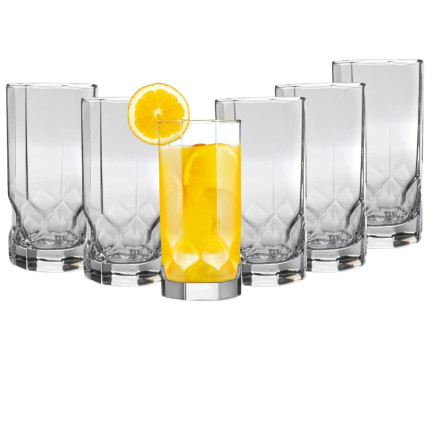 Komplet 6 szklanek wysokich Octime 310 ml