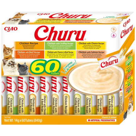 Inaba cat churu varieties - kurczak - przysmak dla kota 60 x 14 g