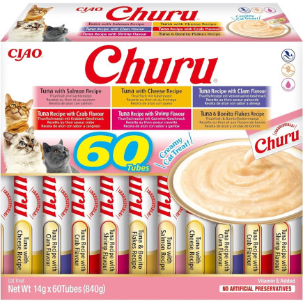 Inaba cat churu varieties tuńczyk - przysmak dla kota 60 x 14 g