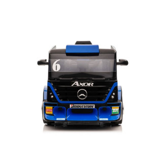 Auto Na Akumulator Mercedes + Naczepa XMX622B Granatowy LCD