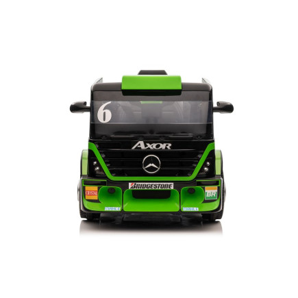 Auto Na Akumulator Mercedes + Naczepa XMX622B  Zielony LCD