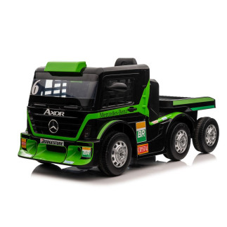Auto Na Akumulator Mercedes + Naczepa XMX622B  Zielony LCD