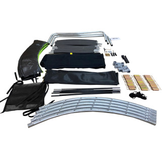 Trampolina LEAN Sport Max 10ft Czarno-Zielona