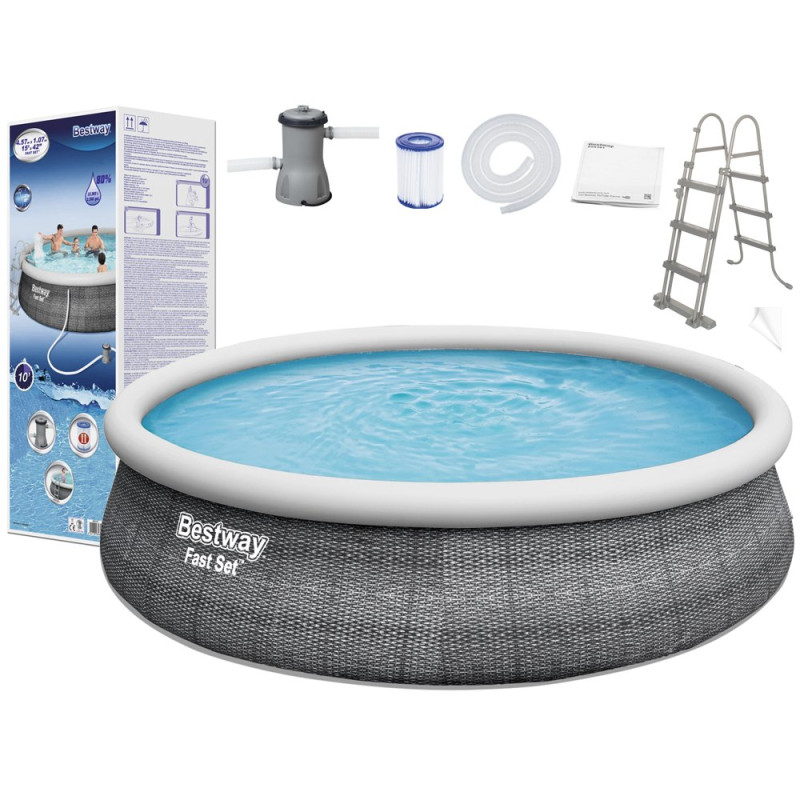 Basen ogrodowy rozporowy 457 x 107 cm Bestway 57372 Basen ogrodowy rozporowy 457 x 107 cm Bestway 57372