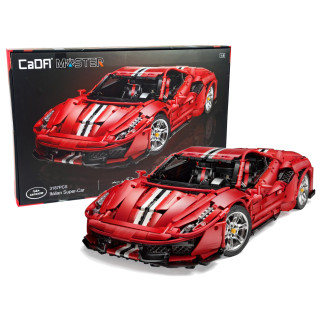 Klocki Konstrukcyjne Auto Sportowe Czerwone CADA 3187 Elementów