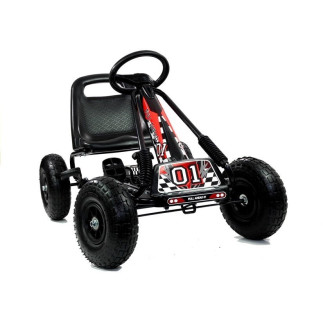 Gokart Czarny A-15 Pompowane Koła