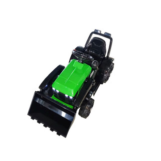 Traktor na akumulator z łyżką i klaksonem zielony - EAN: 5905515355247