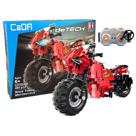 Zestaw klocków CADA Motocykl Zdalnie Sterowany 2.4G 484 elementy