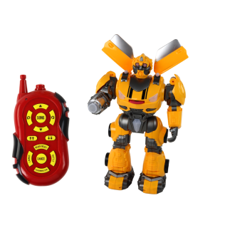 Duży robot zdalnie sterowany R/C żółty z dźwiękiem i światłem - EAN: 5905991002383