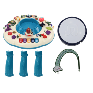 Stolik Panel Edukacyjny Interaktywny Pianinko Bębenek Niebieski