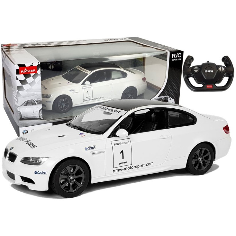 Auto R/C BMW M3 Rastaru 1:14 Białe na Pilota EAN: 5904204751766 Auto R/C BMW M3 Rastaru 1:14 Białe na Pilota EAN: 5904204751766
