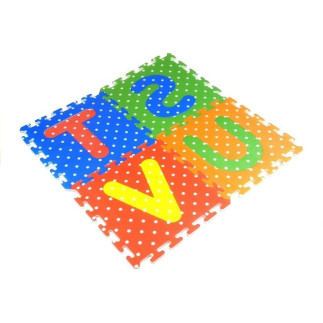 Puzzle Piankowe Kolorowe Alfabet i Cyferki 36 elementów