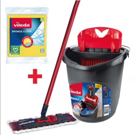 Mop vileda ultramax box+ ściereczki 3szt.