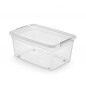 Basestore Pojemnik z Pokrywą i Klipsami na Kółkach 58x39x25cm 40l EAN: 5902541272203