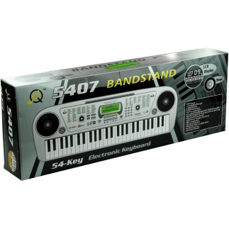 Keyboard mq5407 organy 54 klawisze lcd ładowarka