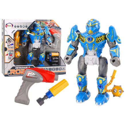 Robot do skręcania broń wiertarka śrubokręt światła dźwięk niebieski