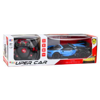 Samochód sportowy zdalnie sterowany rc 1:12 otwierane drzwi niebieski