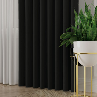 Aluna tkanina dekoracyjna 300cm czarna 017 EAN: 5907693289253
