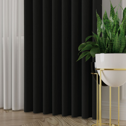 Aluna tkanina dekoracyjna 300cm czarna 017 EAN: 5907693289253